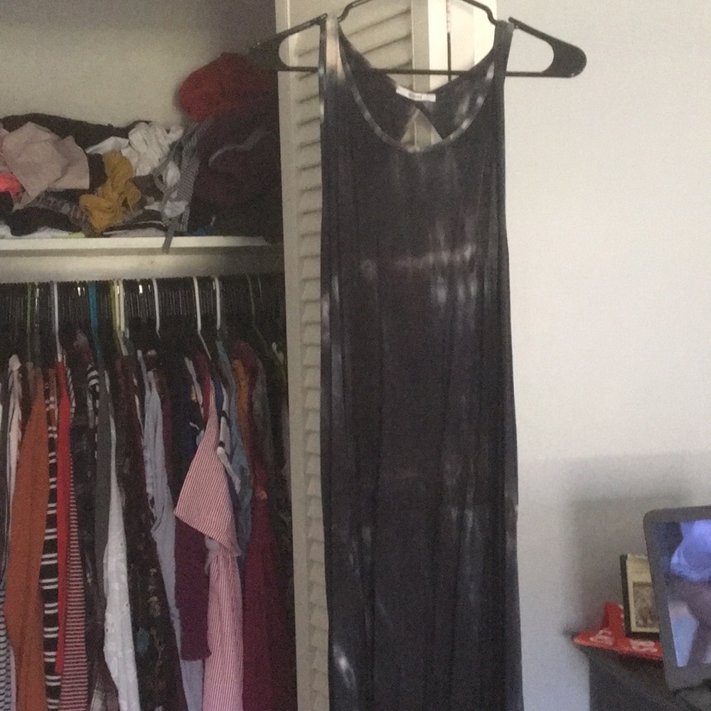 high low tie-dyed dress with beautiful back